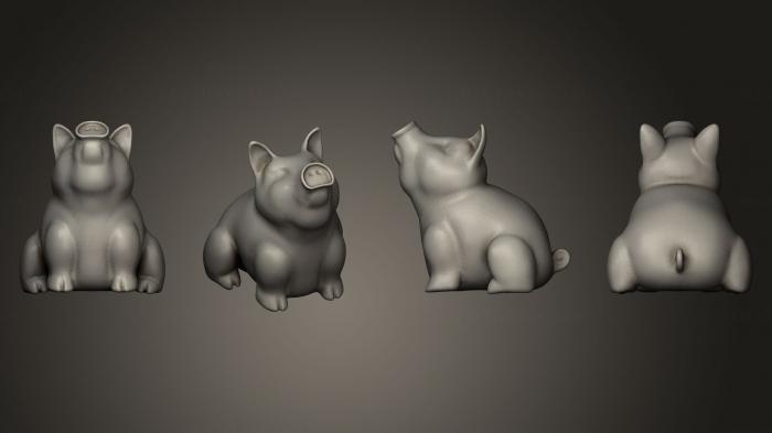 Animal figurines (STKJ_0390) 3D model for CNC machine